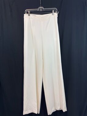 Maison Common Wide-Leg Cream Dress Pants 34